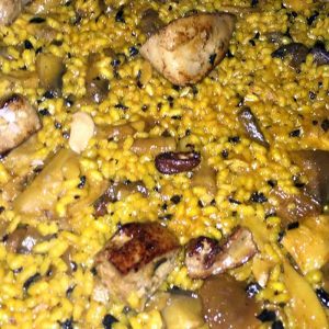 Arroz de foie fresco y setas