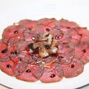 Carpaccio de reno de Laponia